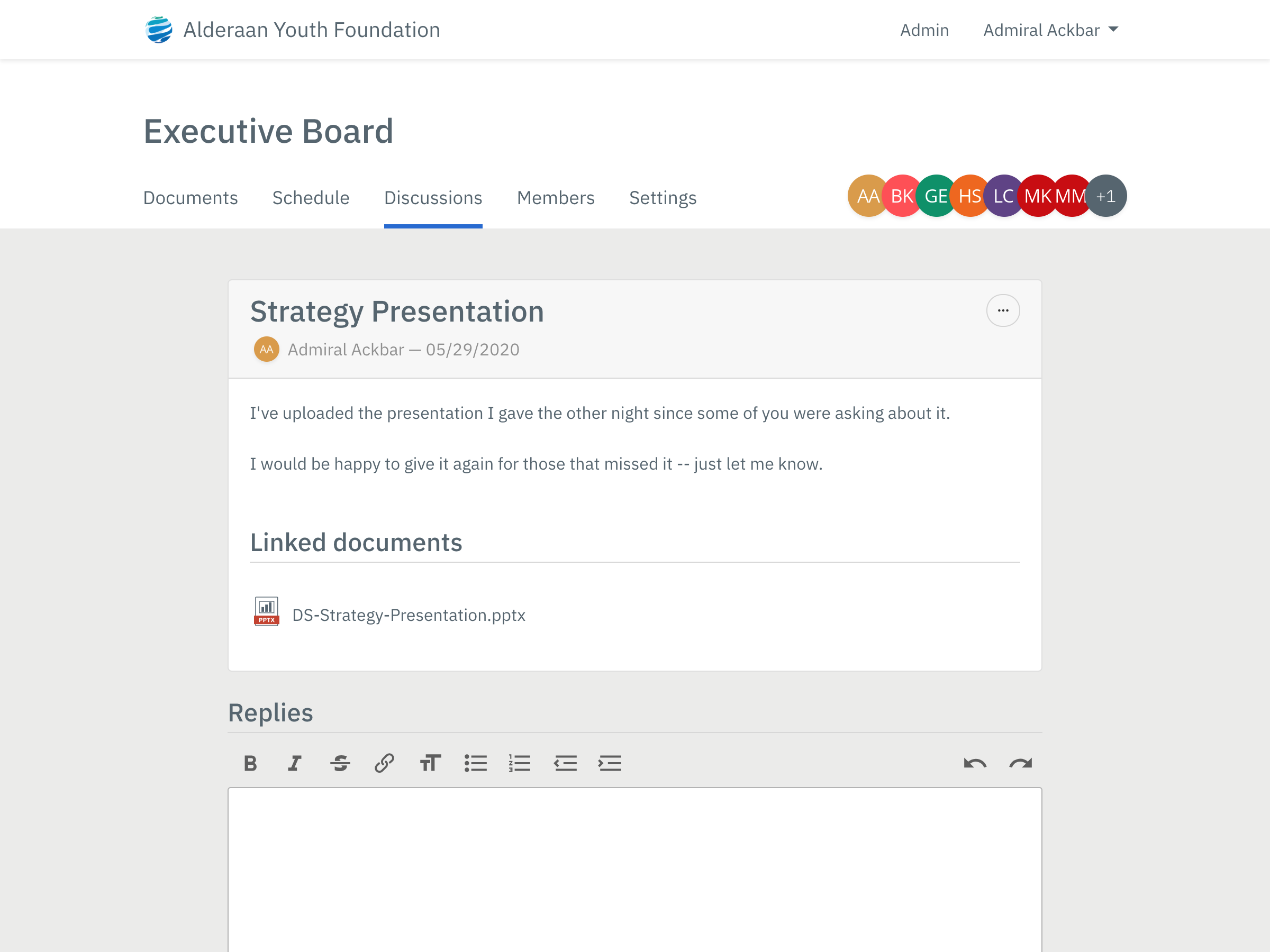 Adding and removing documents in BoardBinder